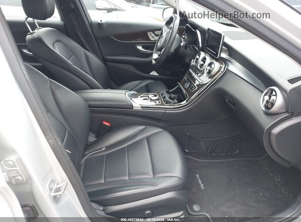 55SWF4KB0JU252704 2018 MERCEDES-BENZ C-CLASS Silver Front interior view