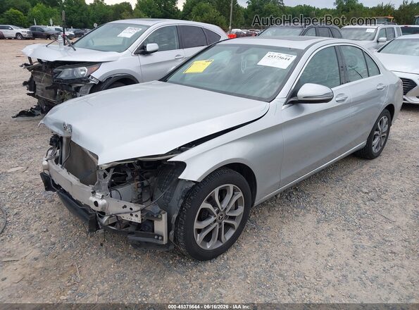 55SWF4KB0JU252704 2018 MERCEDES-BENZ C-CLASS Silver Front left