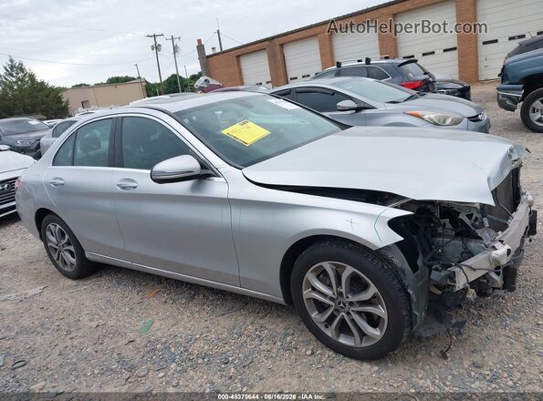 55SWF4KB0JU252704 2018 MERCEDES-BENZ C-CLASS Silver Rear interior view