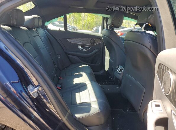 55SWF4KB0JU257191 2018 MERCEDES-BENZ C Blue Vista de los asientos traseros