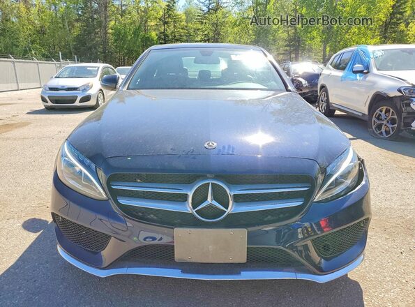 55SWF4KB0JU257191 2018 MERCEDES-BENZ C Blue Vista frontal
