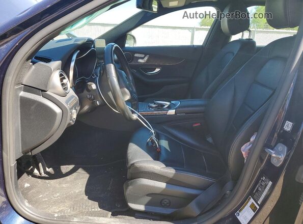 55SWF4KB0JU257191 2018 MERCEDES-BENZ C Blue Vista interior delantera