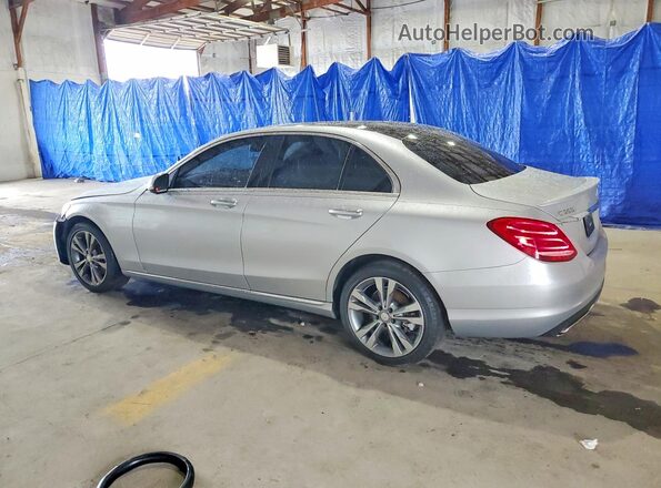 55SWF4KB1GU169386 2016 MERCEDES-BENZ C-CLASS Silver Trasero izquierdo