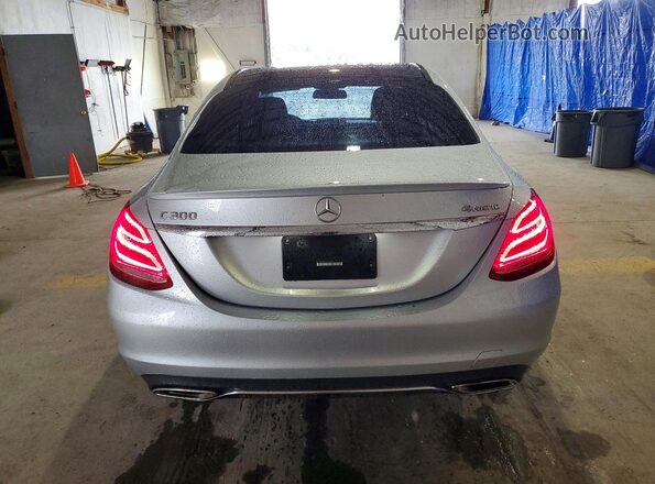55SWF4KB1GU169386 2016 MERCEDES-BENZ C-CLASS Silver Vista trasera