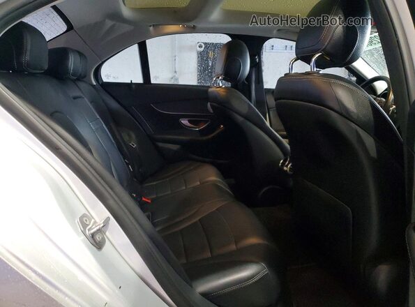 55SWF4KB1GU169386 2016 MERCEDES-BENZ C-CLASS Silver Vista de los asientos traseros