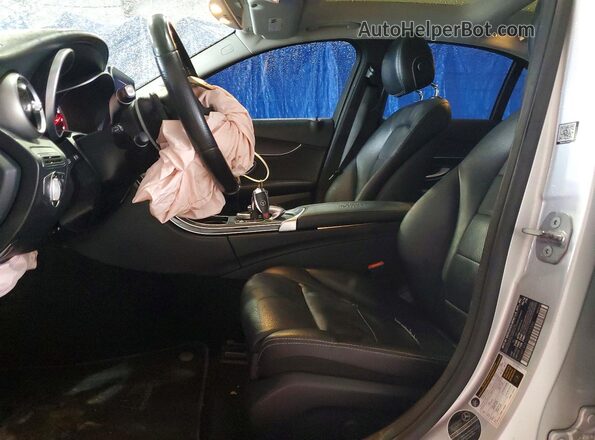 55SWF4KB1GU169386 2016 MERCEDES-BENZ C-CLASS Silver Vista interior delantera