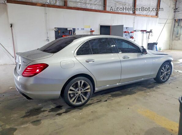 55SWF4KB1GU169386 2016 MERCEDES-BENZ C-CLASS Silver Trasero derecho