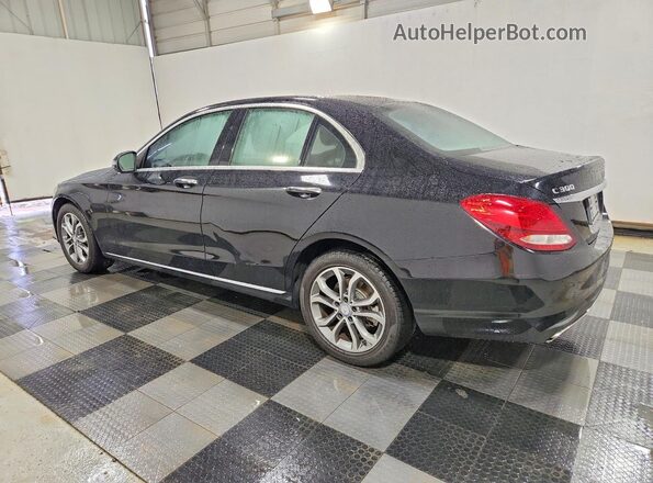 55SWF4KB1HU189364 2017 MERCEDES-BENZ C Black Trasero izquierdo