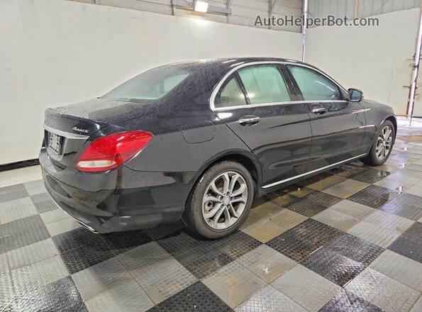 55SWF4KB1HU189364 2017 MERCEDES-BENZ C Black Trasero derecho