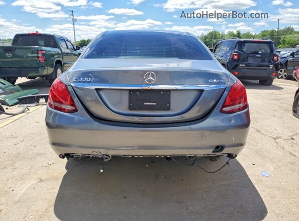 55SWF4KB1HU196623 2017 MERCEDES-BENZ C Серый 