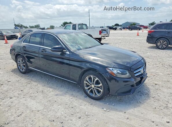 55SWF4KB2GU102702 2016 MERCEDES-BENZ C Black Передня права чверть