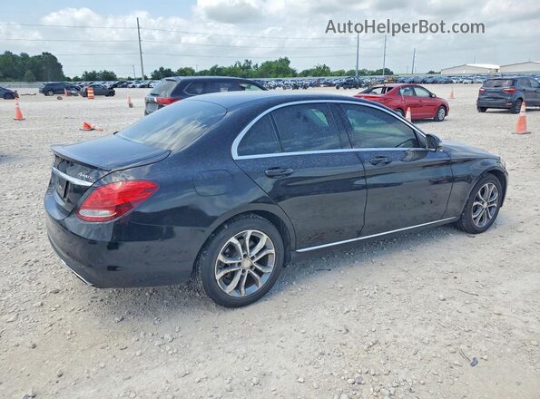 55SWF4KB2GU102702 2016 MERCEDES-BENZ C Black Задня права чверть