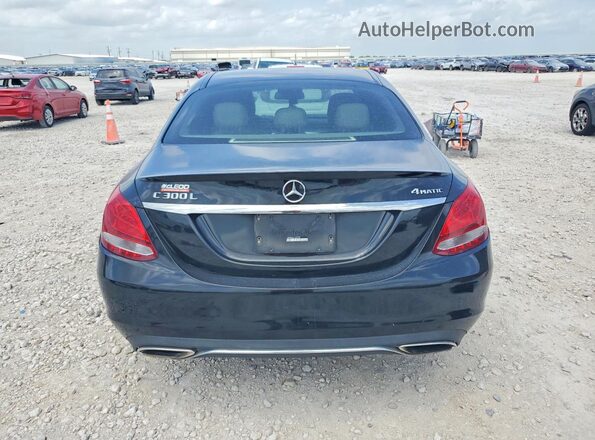 55SWF4KB2GU102702 2016 MERCEDES-BENZ C Black Вид ззаду