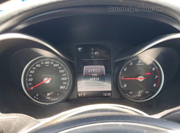 55SWF4KB2GU102702 2016 MERCEDES-BENZ C Black Вид щитка приладів