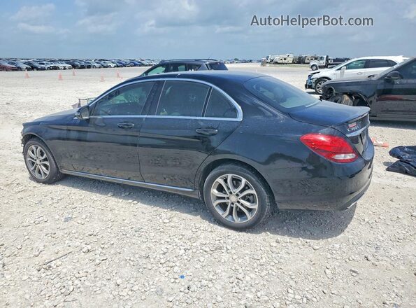 55SWF4KB2GU102702 2016 MERCEDES-BENZ C Black Задня ліва чверть