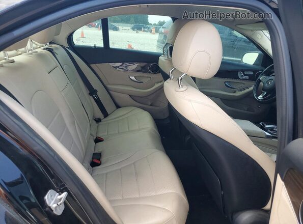 55SWF4KB2GU102702 2016 MERCEDES-BENZ C Black Вид задніх сидінь