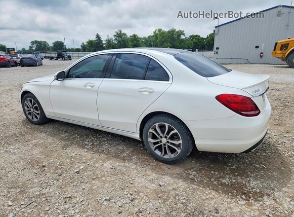 55SWF4KB2GU115935 2016 MERCEDES-BENZ C White Tył lewy