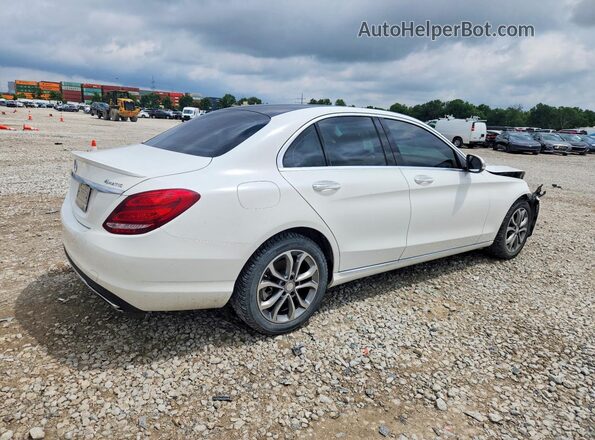 55SWF4KB2GU115935 2016 MERCEDES-BENZ C White Tył prawy