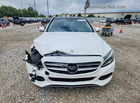 55SWF4KB2GU115935 2016 MERCEDES-BENZ C White Widok z przodu