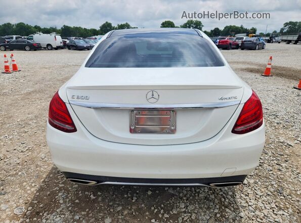 55SWF4KB2GU115935 2016 MERCEDES-BENZ C White Widok z tyłu