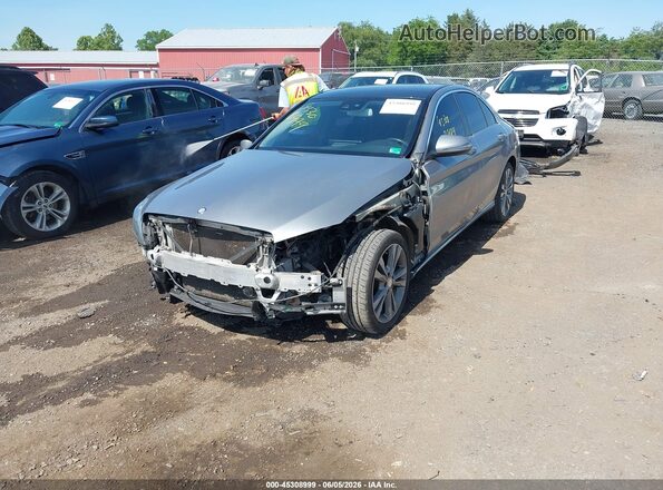 55SWF4KB2GU143508 2016 MERCEDES-BENZ C-CLASS Silver Widok z przodu