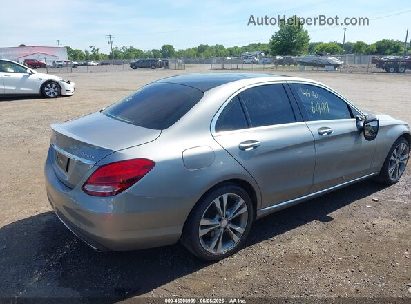 55SWF4KB2GU143508 2016 MERCEDES-BENZ C-CLASS Silver Tył prawy