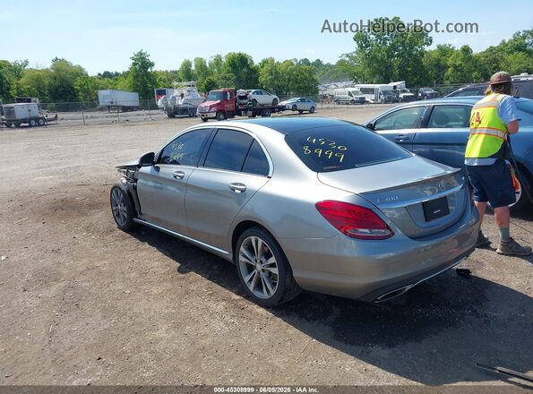 55SWF4KB2GU143508 2016 MERCEDES-BENZ C-CLASS Silver Tył lewy