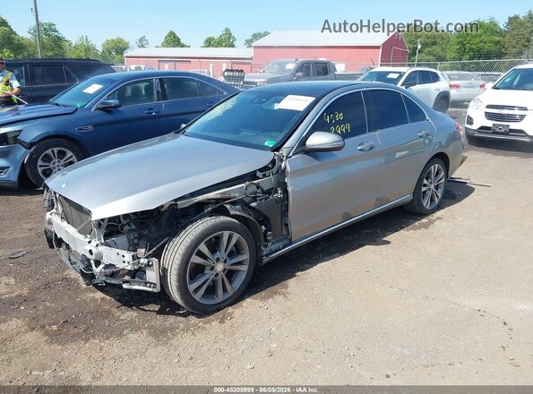 55SWF4KB2GU143508 2016 MERCEDES-BENZ C-CLASS Silver Przód lewy