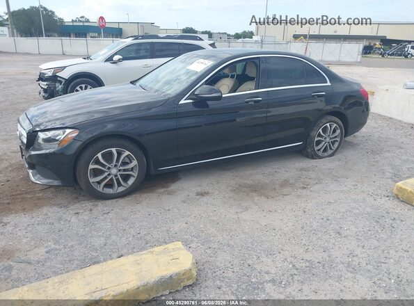 55SWF4KB2GU146845 2016 MERCEDES-BENZ C-CLASS Black Front left