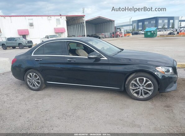 55SWF4KB2GU146845 2016 MERCEDES-BENZ C-CLASS Black Rear interior view