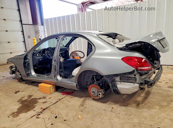 55SWF4KB2GU166898 2016 MERCEDES-BENZ C Silver Trasero izquierdo