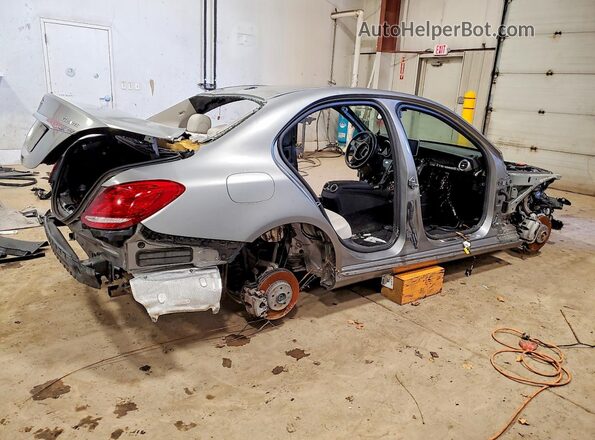 55SWF4KB2GU166898 2016 MERCEDES-BENZ C Silver Trasero derecho