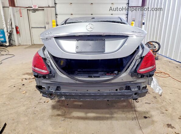 55SWF4KB2GU166898 2016 MERCEDES-BENZ C Silver Vista trasera