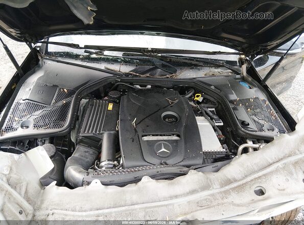 55SWF4KB2HU207886 2017 MERCEDES-BENZ C-CLASS Black Вид ззаду