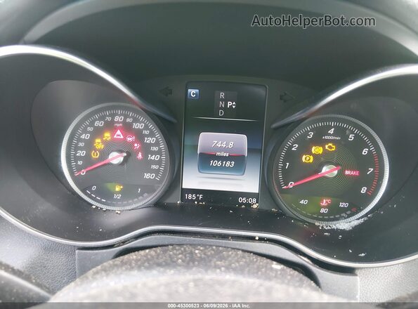 55SWF4KB2HU207886 2017 MERCEDES-BENZ C-CLASS Black Вид задніх сидінь