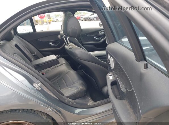 55SWF4KB2HU217365 2017 MERCEDES-BENZ C-CLASS Gray VIN კოდის სტიკერის ხედი