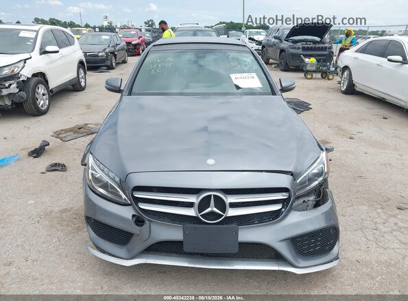 55SWF4KB2HU217365 2017 MERCEDES-BENZ C-CLASS Gray ხელსაწყოთა პანელის ხედი