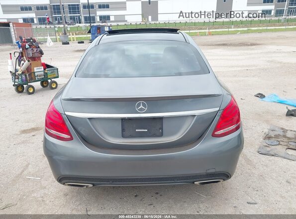 55SWF4KB2HU217365 2017 MERCEDES-BENZ C-CLASS Gray 