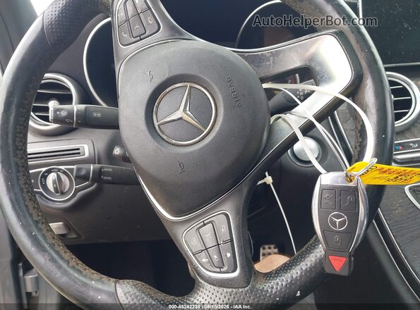 55SWF4KB2HU217365 2017 MERCEDES-BENZ C-CLASS Gray წინა პანელის ხედი