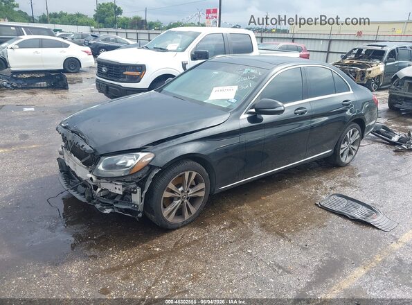 55SWF4KB2HU222629 2017 MERCEDES-BENZ C-CLASS Black Front left