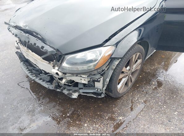 55SWF4KB2HU222629 2017 MERCEDES-BENZ C-CLASS Black Front view
