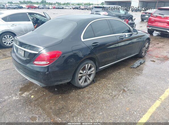 55SWF4KB2HU222629 2017 MERCEDES-BENZ C-CLASS Black Rear right