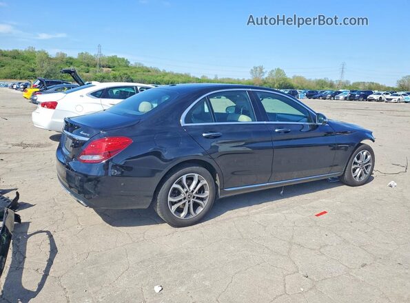 55SWF4KB2JU246693 2018 MERCEDES-BENZ C Black Задня права чверть