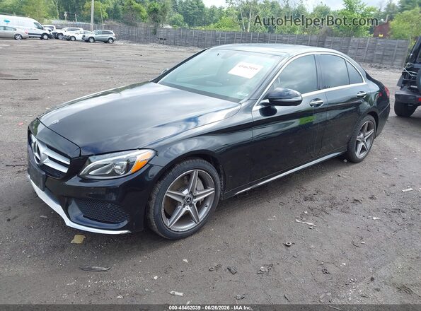 55SWF4KB2JU247794 2018 MERCEDES-BENZ C-CLASS Black Передня ліва чверть