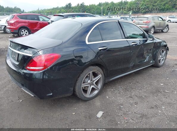 55SWF4KB2JU247794 2018 MERCEDES-BENZ C-CLASS Black Задня права чверть