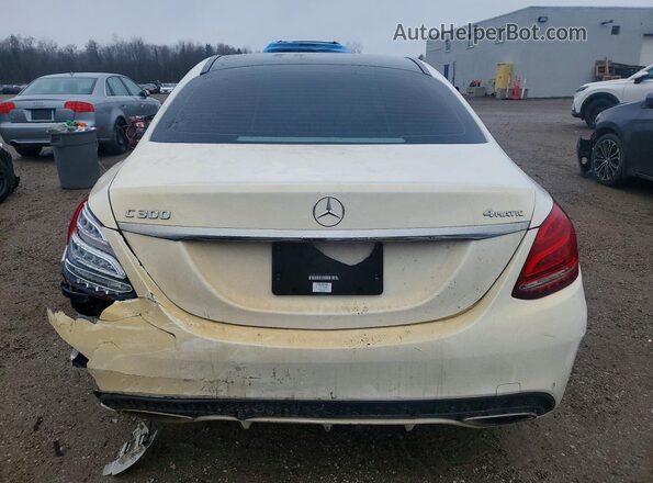 55SWF4KB2JU273408 2018 MERCEDES-BENZ C White Հետևի տեսք