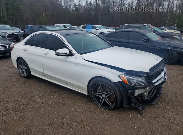55SWF4KB2JU273408 2018 MERCEDES-BENZ C White Առջևի աջ