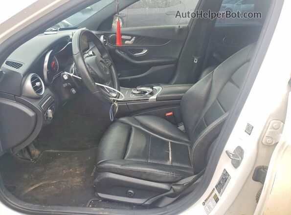 55SWF4KB2JU273408 2018 MERCEDES-BENZ C White Սալոնի դիմացի տեսք