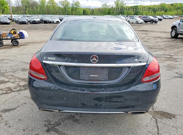 55SWF4KB2JU274669 2018 MERCEDES-BENZ C Black Vista trasera