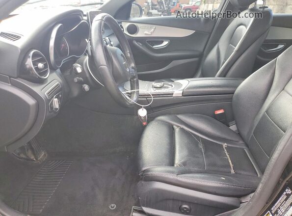 55SWF4KB2JU274669 2018 MERCEDES-BENZ C Black Vista interior delantera